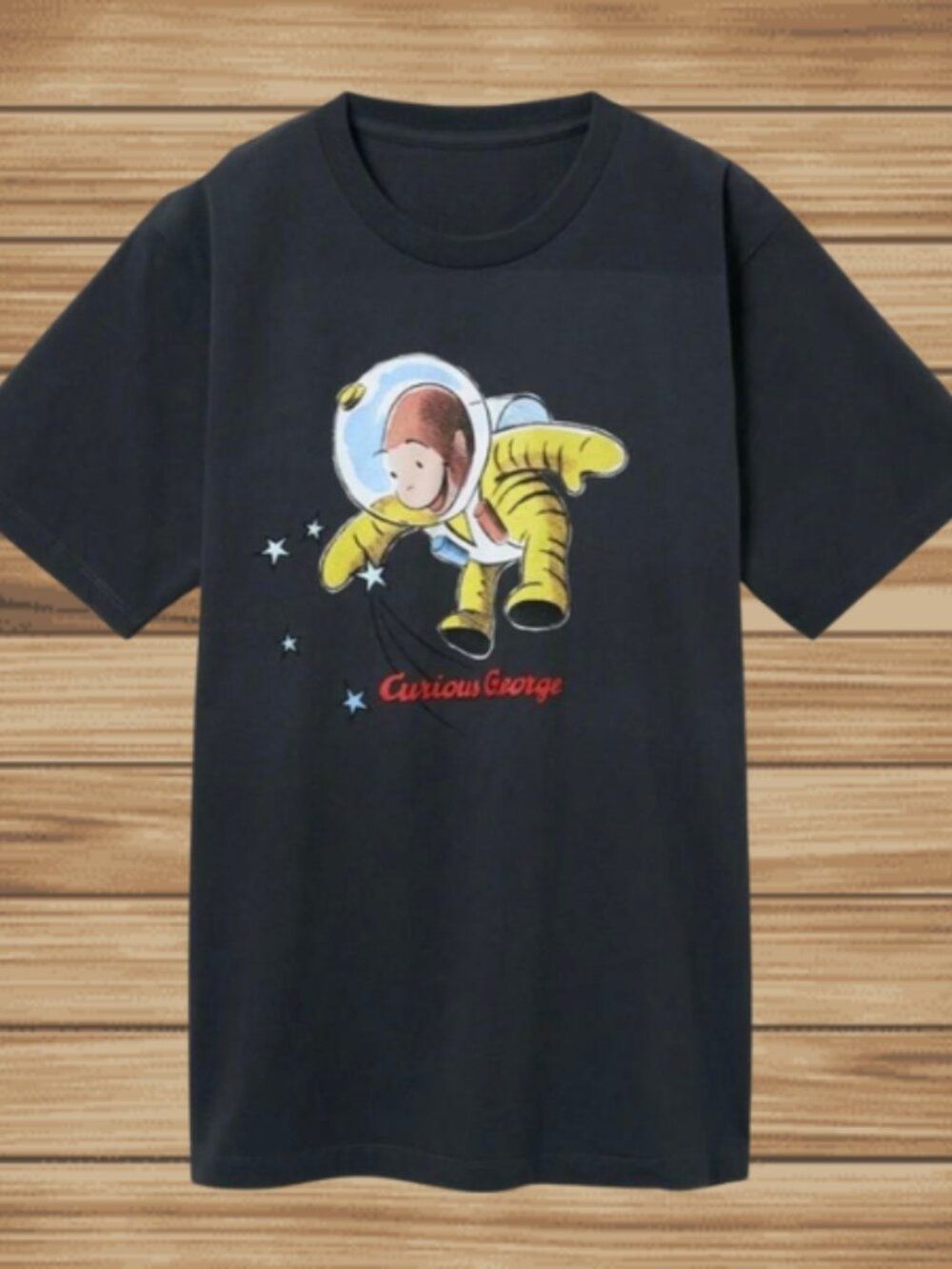 Cute Curious George Space Graphic Tee